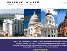 Tablet Screenshot of millerpoliticallaw.com